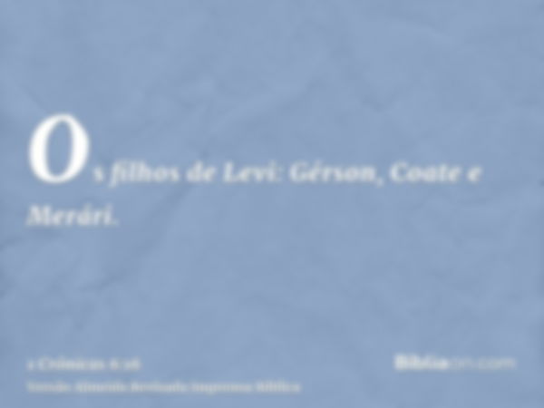 Os filhos de Levi: Gérson, Coate e Merári.