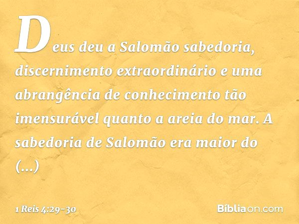 Rei Salomão. O Conhecimento e a Sabedoria