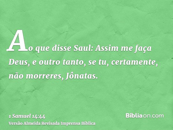 Não faça igual a Saul! – Manhã com Deus