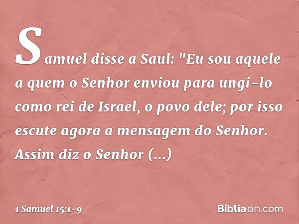 Lição 5 • 1 Samuel 8 a 15, Saul, o primeiro rei de Israel 