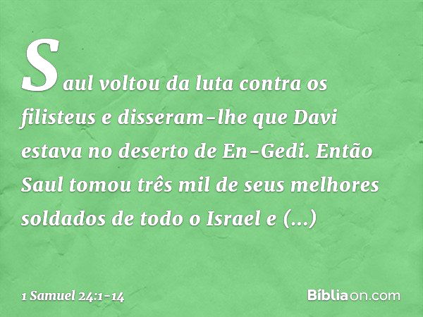 EIN GEDI  Como a CORÇA anseia por ÁGUAS - Os ESPINHOS da coroa de Jesus.  Davi corta o manto de Saul 