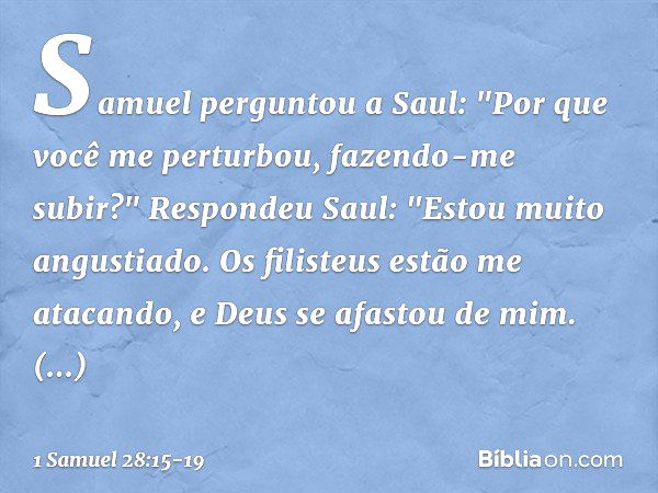 Não faça igual a Saul! – Manhã com Deus