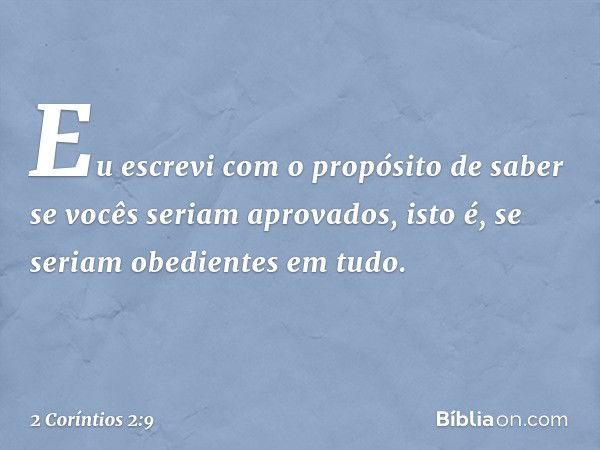 O que significa 2 Coríntios 8 9?