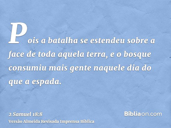 2 Samuel 18:9-18 - Bíblia