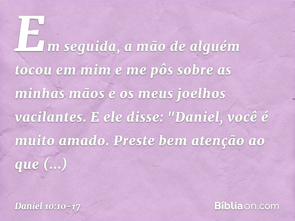 Daniel 10:17-20 - Bíblia