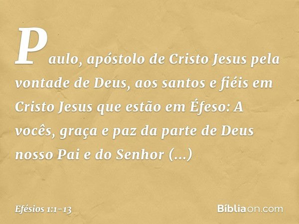 Efesios 1 1 13 Biblia