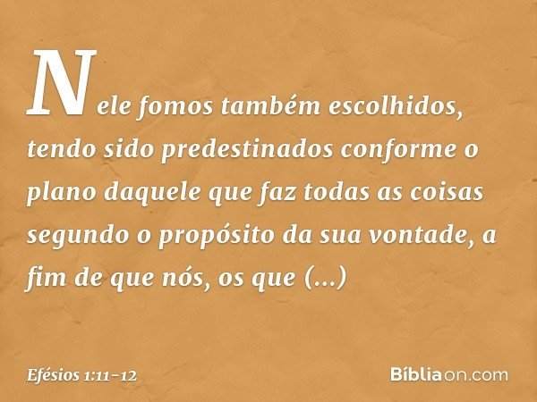 Efesios 1 11 12 Biblia