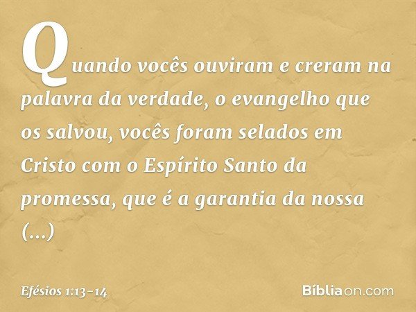 Efesios 1 13 14 Biblia
