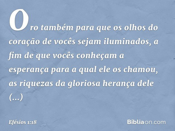 Efesios 1 18 Biblia