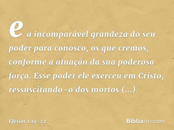 Efesios 1 19 22 Biblia