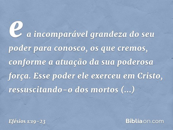 Efesios 1 19 23 Biblia