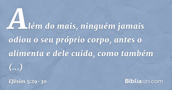 efésios 5 29 30 explicação