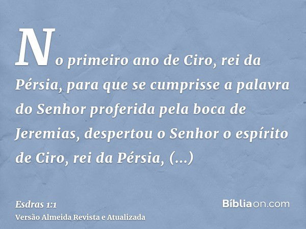 Esdras 1 1 B blia