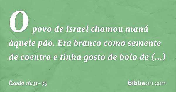 exodo 16 1 35
