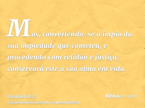 Ezequiel 18:27 - Bíblia