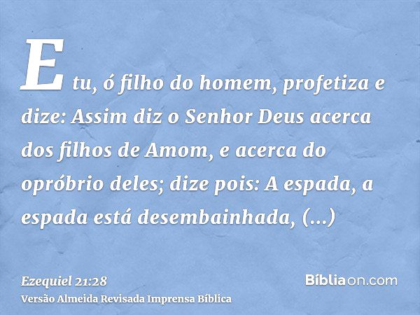 Ezequiel 21:28 - Bíblia