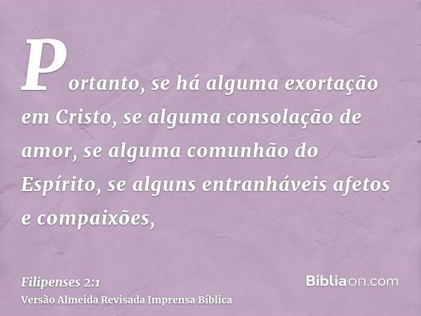 Filipenses 2:1 - Bíblia