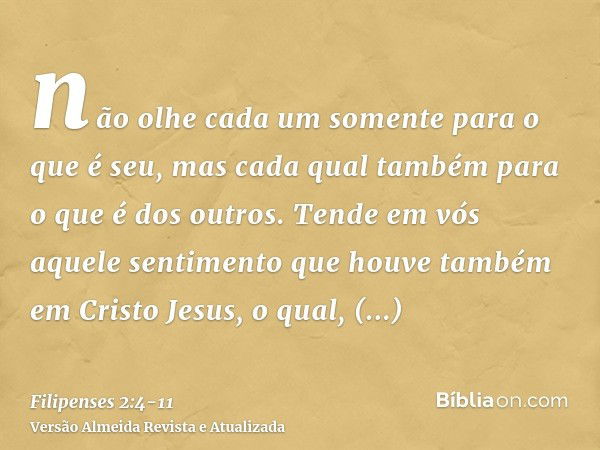 Filipenses 2:4-11 - Bíblia