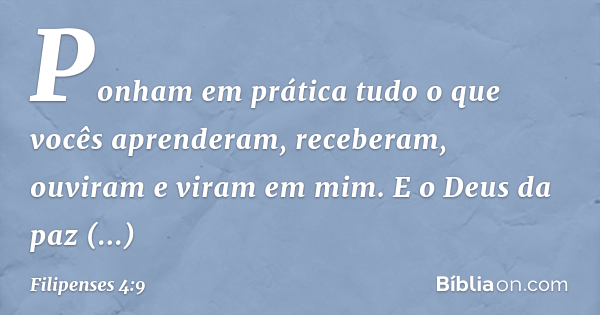 filipenses 4 6 9 explicação