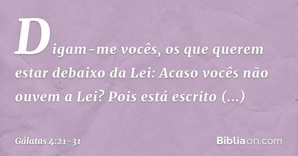 galatas 4 21-31 biblia