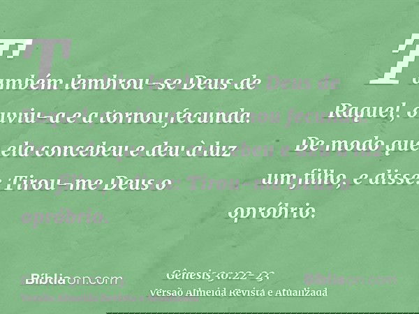 G nesis 30 22 23 B blia