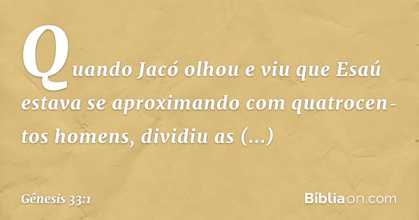 Bíblia Toda em 1 Ano – Dia 11/01 – Gênesis 33-35 – NVI - Caminhante Aprendiz