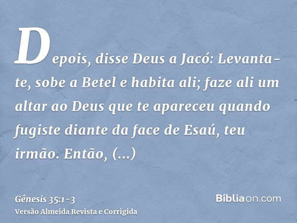 Estudo de Gênesis 35: Esboço e Comentário Bíblico