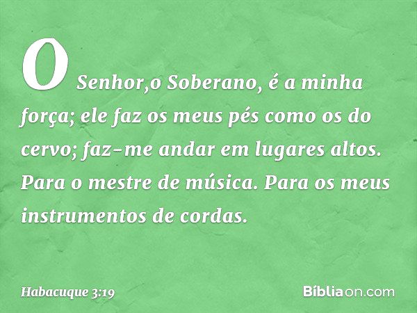 Pés Como os da Corça nos Lugares Altos