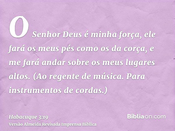 Deus torna nossos pés ágeis como os da corça e nos sustenta firmes nas  alturas - Guiame