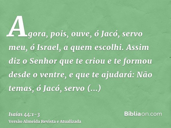 Isaías 44:1-3 - Bíblia