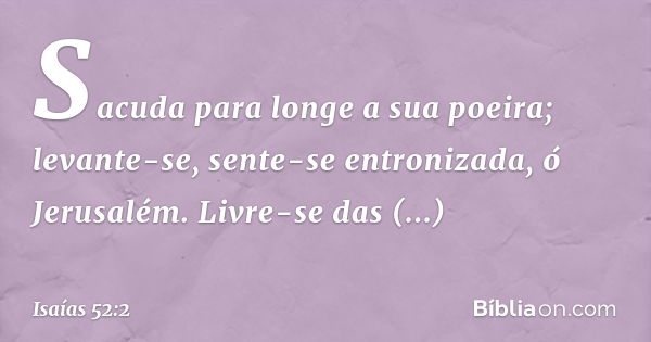 Sacudir a poeira dos pés.