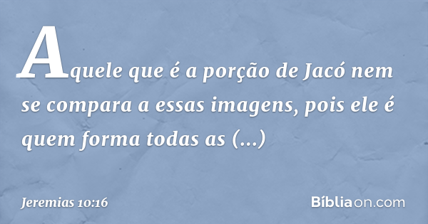 jeremias capitulo 10 versiculo 6