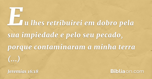 jeremias 16 18 explicação