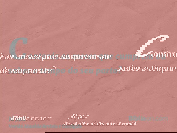 Contarás os meses que cumprem ou sabes o tempo do seu parto?
