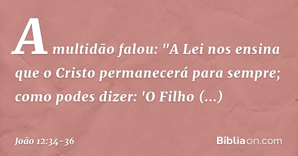 joao 12 34