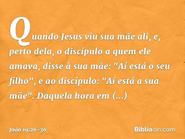 João 19:26-36 - Bíblia