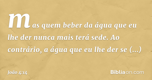 explicação sobre joão 4 14