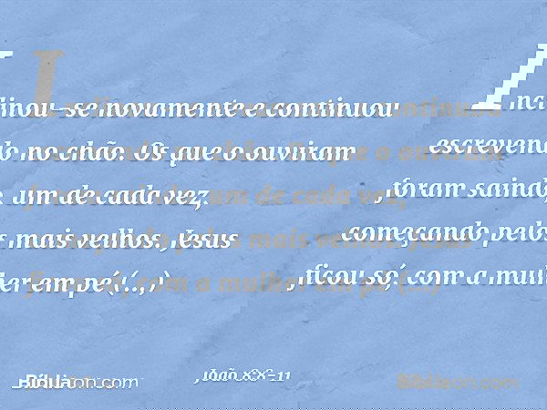 joao capitulo 8 versiculo 1 a 11