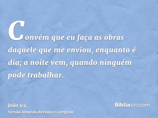 João 9:4 - Bíblia