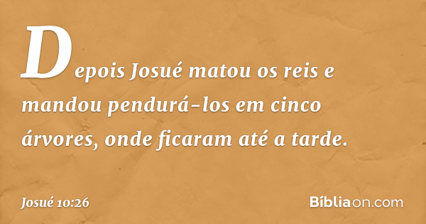 josue 10 26
