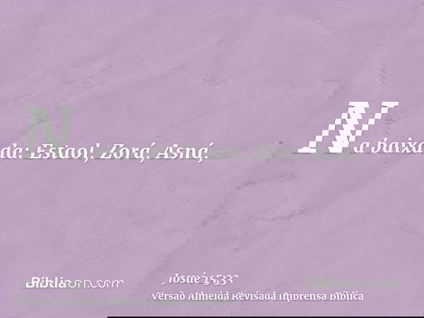 Na baixada: Estaol, Zorá, Asná,