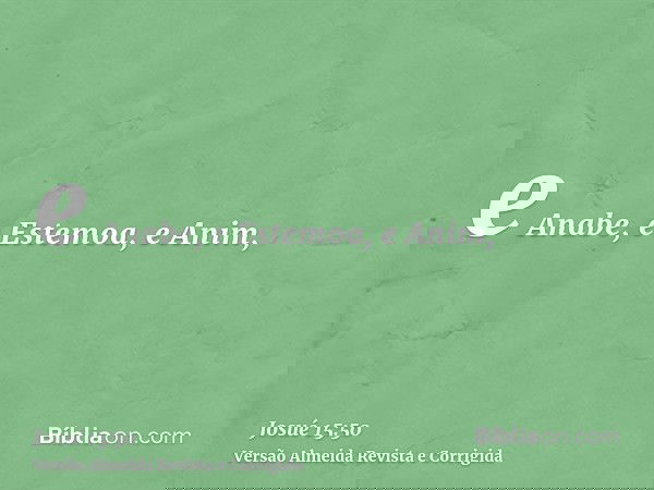 e Anabe, e Estemoa, e Anim,