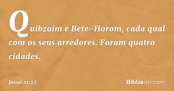 Josué 2122 Bíblia