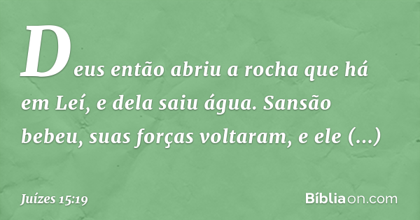 Juízes 15 19 Bíblia Juízes 15 19 Bíblia