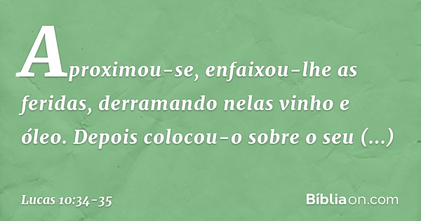 lucas 10 34 versiculo