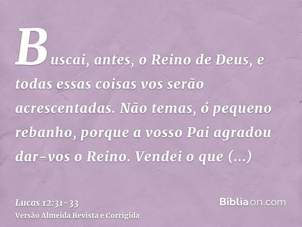 Lucas 12:33 - Bíblia