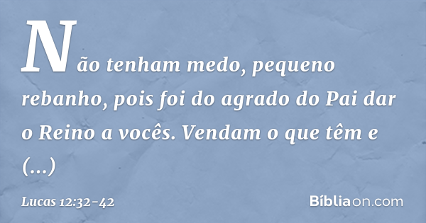 Lucas 12:33 - Bíblia