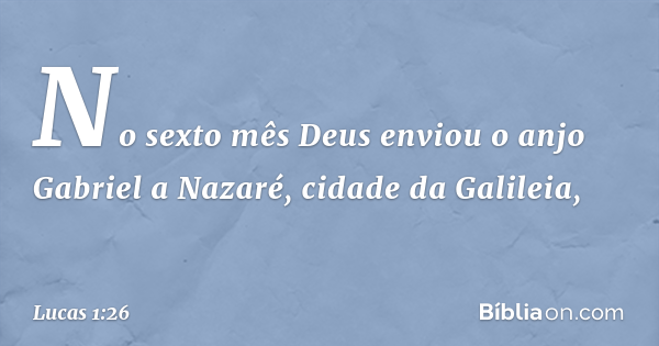 Lucas 1:26 - Bíblia