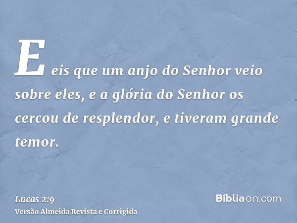 Lucas 2:9 - Bíblia