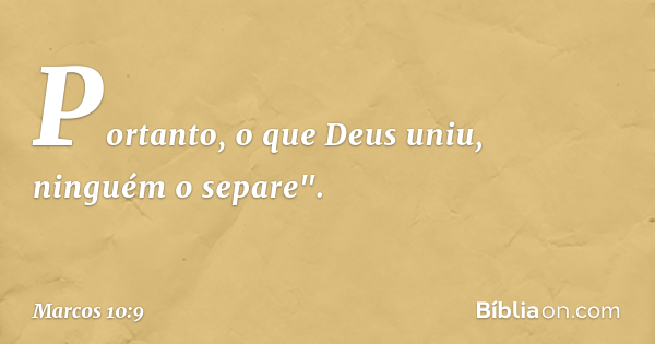 marcos capitulo 10 versiculo 9